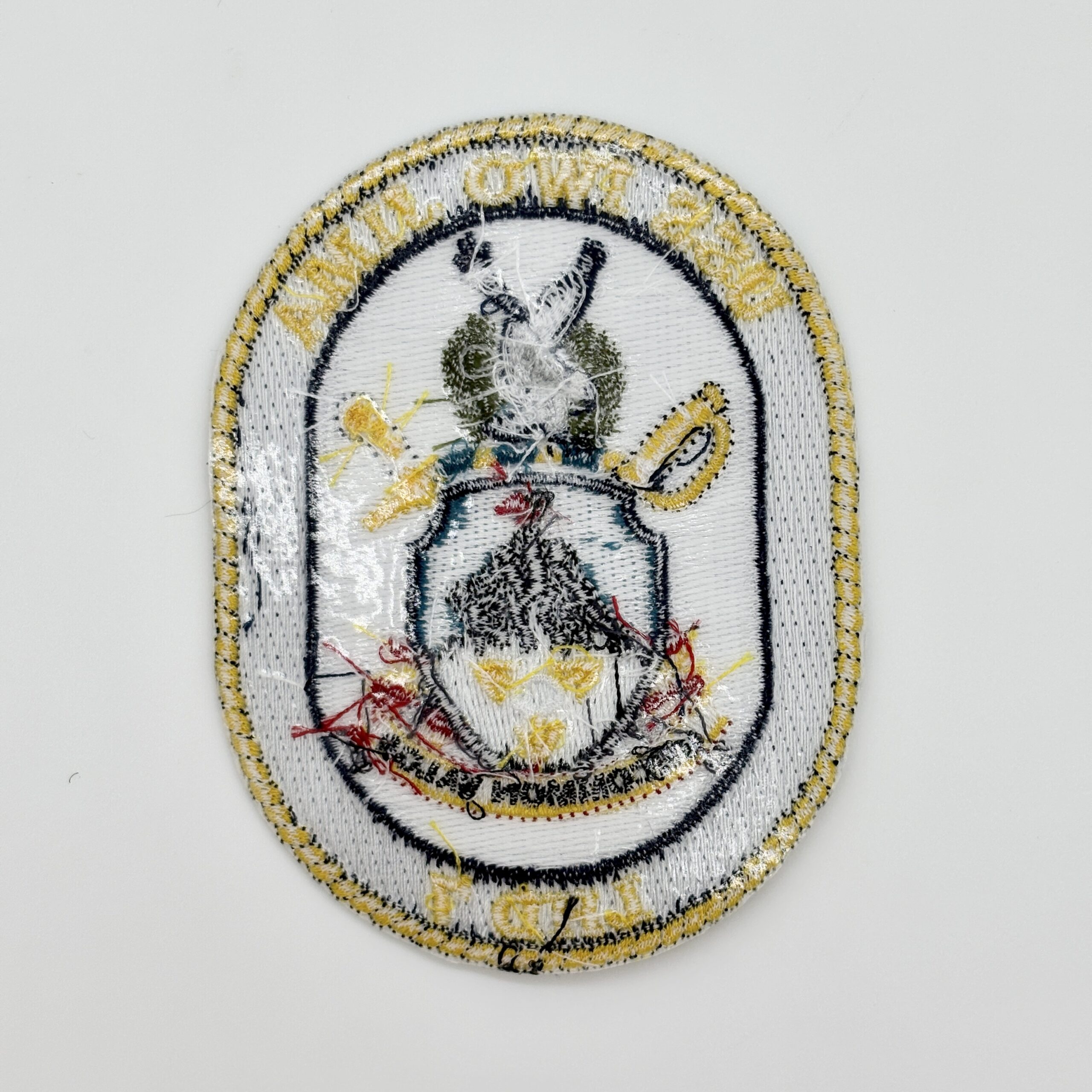 USS IWO JIMA LHD 7 ミリタリーワッペン 2枚セット USS Iwo Jima LHD-7 Patch – Iron/Sew on, Embroidered, 4 Inch