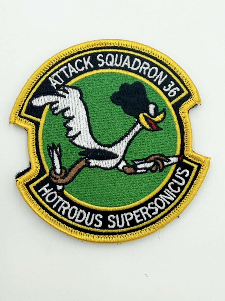 VA-36 Roadrunners Patch – With Hook and Loop, Embroidered, 4 Inch