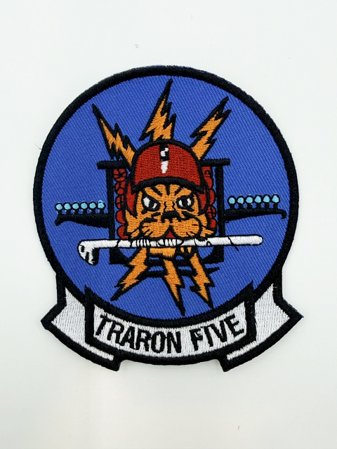 VT-5 Pussycats Squadron Patch – With Hook and Loop, Embroidered, 4"