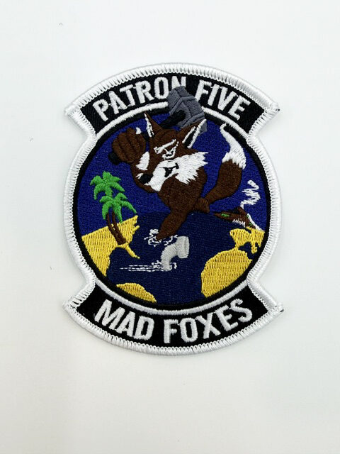 VP-5 Madfox (Buff), 4 inch Patch, Iron On